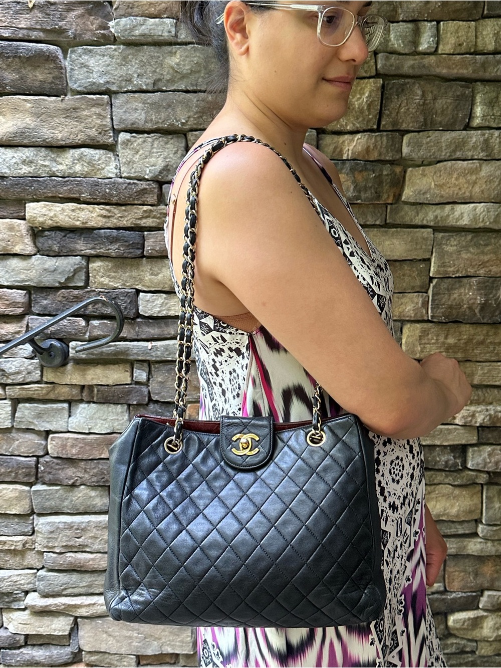 CHANEL CC Lambskin Quilted 24K goldplated HDW shoulder Series #4 1996-1997 COA - Picture 17 of 17